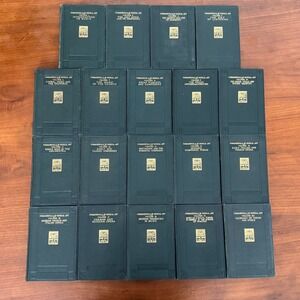 Antique Green/Gold Tooled Music Book Set - Fundamentals of Musical Art - 19 Vols